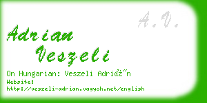 adrian veszeli business card